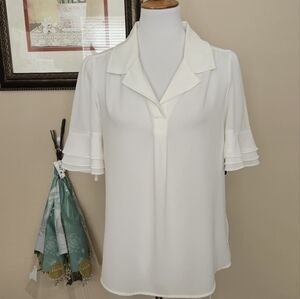 Tommy Hilfiger White Textured Top